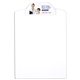 a solid white dwight fc letter size clipboard with photoimage (r) full color imprint* on clip