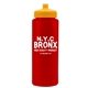 a red bottle & athletic gold lid the athlete - 32 oz sports premium bottle