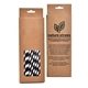 aerial view a black/white craft gift box paper straws, image 1 of 3