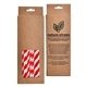a red/white craft gift box paper straws
