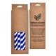 a royal blue/white craft gift box paper straws