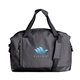 aerial view a black/black the hudson overnight bag with adjustable strap, image 1 of 2