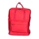 a red compact mini backpack