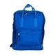 aerial view a royal blue compact mini backpack, image 1 of 3