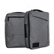a heathered gray versatile metropolitan multi - way bag