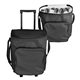 a black soft trolley cooler