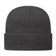 a iron gray knit cap with cuff