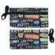 aerial view a custom full color lanyard pouch, image 1 of 3