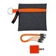 aerial view a orange g line colorful cable wall charger set, image 1 of 2