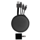 aerial view a black round cable wall set, image 1 of 2