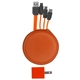 aerial view a orange round cable wall set, image 1 of 2