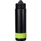 aerial view a green pop up 24 oz colorful banded bottle, image 1 of 2