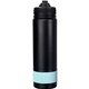 aerial view a mint pop up 24 oz colorful banded bottle, image 1 of 2