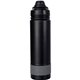 aerial view a grey sip top 24 oz colorful banded bottle, image 1 of 2