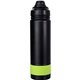 aerial view a green sip top 24 oz colorful banded bottle, image 1 of 2