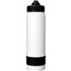 aerial view a black colorful pop up 24 oz banded bottle, image 1 of 2