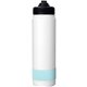 aerial view a mint colorful pop up 24 oz banded bottle, image 1 of 2