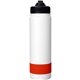 aerial view a red colorful pop up 24 oz banded bottle, image 1 of 2