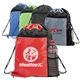 a group of sports drawstring backpack