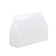 aerial view a white slipzip horizontal gusseted reusable storage bag, image 1 of 4