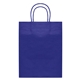 aerial view a blue 3584 kraft paper bag - 9.4w x 12.12h, image 1 of 2
