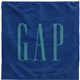 aerial view a blue 12x12 microfiber terry towel - 300gsm, image 1 of 2