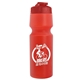 a red lid & translucent red bottle the venture bike bottles - 24 oz sport bottles with usa flip lid