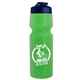 a navy blue lid & translucent green bottle the venture bike bottles - 24 oz sport bottles with usa flip lid