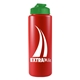 a green lid & red bottle the sports quart usa flip lid - 32 oz sports bottle