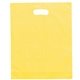 a yellow orchid(tm) frosted plastic bag 12w x 3 x 15h