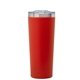 aerial view a red lontano 28 oz double wall, stainless steel travel tumbler, image 1 of 10