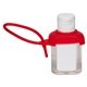 aerial view a red caddy strap 1 oz hand sanitizer, image 1 of 2
