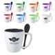 a group of 16 oz stirn sip mug(tm) w / spoon