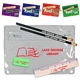 a group of premium transparent school kit