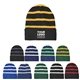 a group of sport - tek(r) striped beanie with solid band