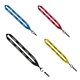 a group of 3/4 polyester lanyard with metal crimp swivel snap hook