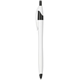 aerial view a white with black trim cougar ballpoint gel pen, image 1 of 3