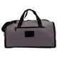 aerial view a grey garment duffle bag, image 1 of 5
