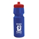 a royal blue bottle & red lid the cyclist - 24 oz bike bottle