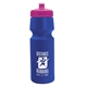 a royal blue bottle & pink lid the cyclist - 24 oz bike bottle