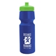 a royal blue bottle & lime green lid the cyclist - 24 oz bike bottle