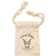 a natural cotton canvas micro pouch