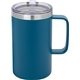 aerial view a blue 18 oz urban peak(r) elevate vacuum camp mug, image 1 of 2