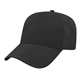 aerial view a black perforated polyester cap, image 1 of 4