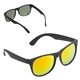 aerial view a black/orange palmetto colored - lens sunglasses, image 1 of 2