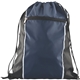 aerial view a navy spirit drawstring backpack, image 1 of 2