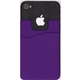 aerial view a purple silicone phone wallet, image 1 of 2