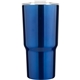 aerial view a blue 20 oz chimp double wall stainless vacuum tumbler, image 1 of 2
