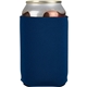 aerial view a blue (close to pms 287) neoprene can holder - 1 sided, image 1 of 2