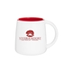 aerial view a red 11 oz belize - white / glossy red, image 1 of 5